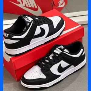 Brand New Nike Men's Dunk Low Panda DD1391-100 Black/White SZ 10.5